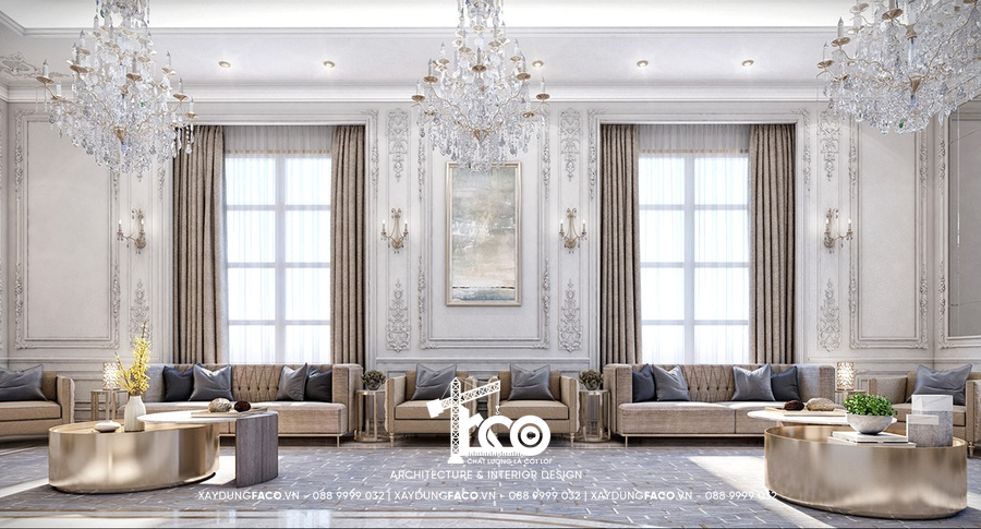 Thiết kế nội thất biệt thự tân cổ điển đẹp mang lại sự khác biệt cho không gian sống của bạn