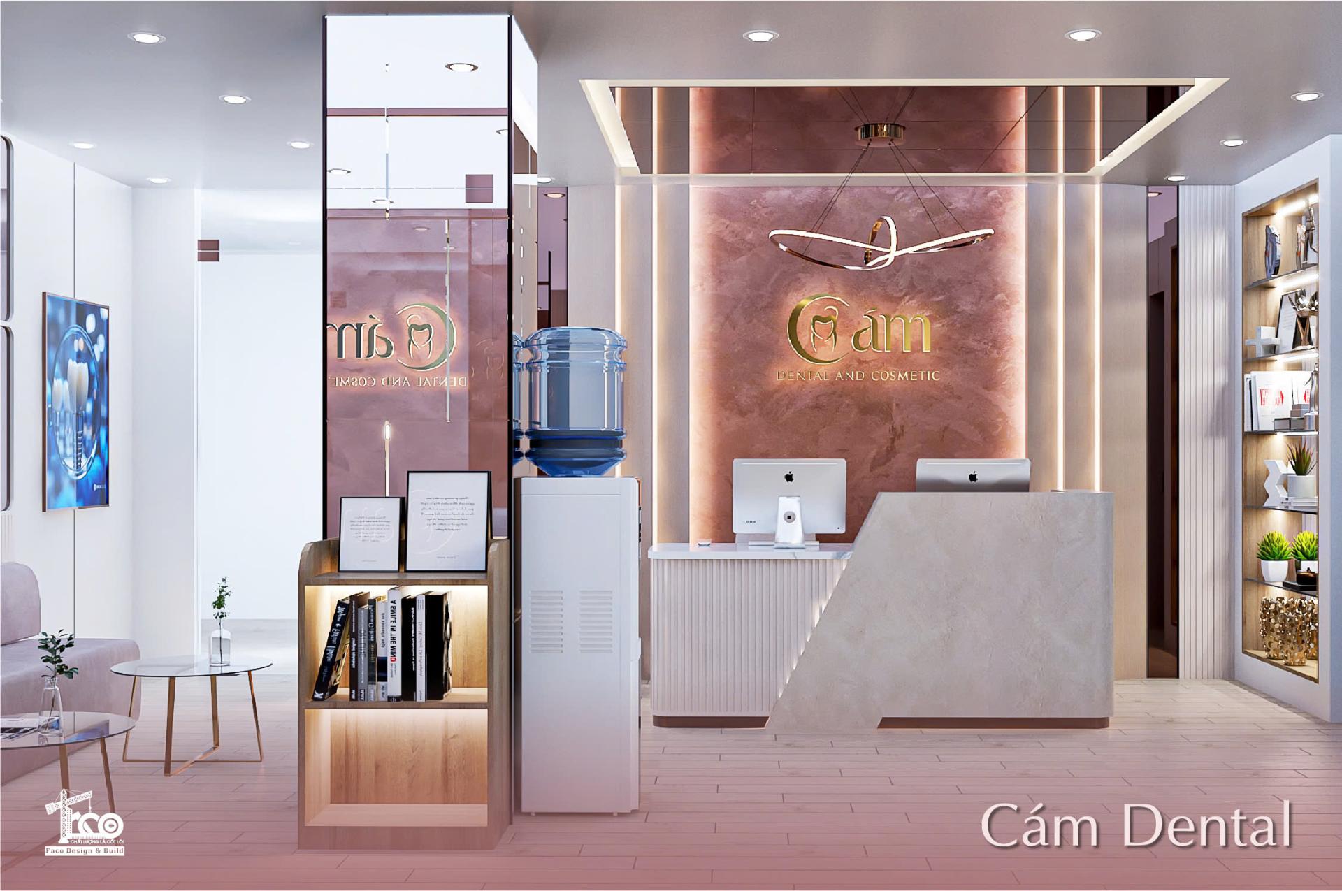 Thiết kế không gian nha khoa Cám Dental