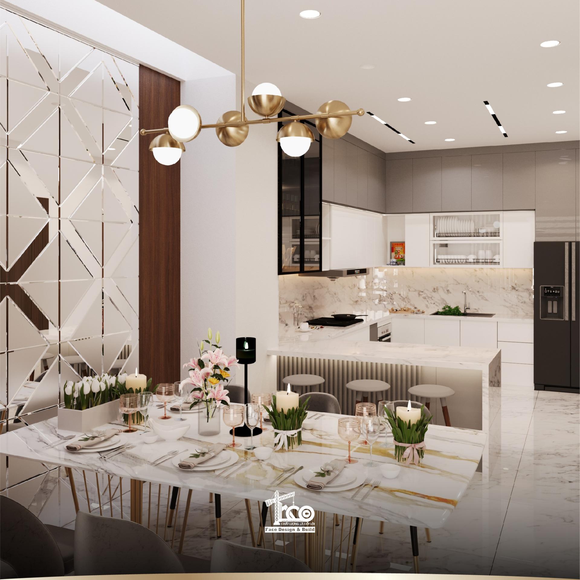 Thiết kế bếp hiện đại tối ưu hóa công năng Thiết kế bếp hiện đại tối ưu hóa công năng