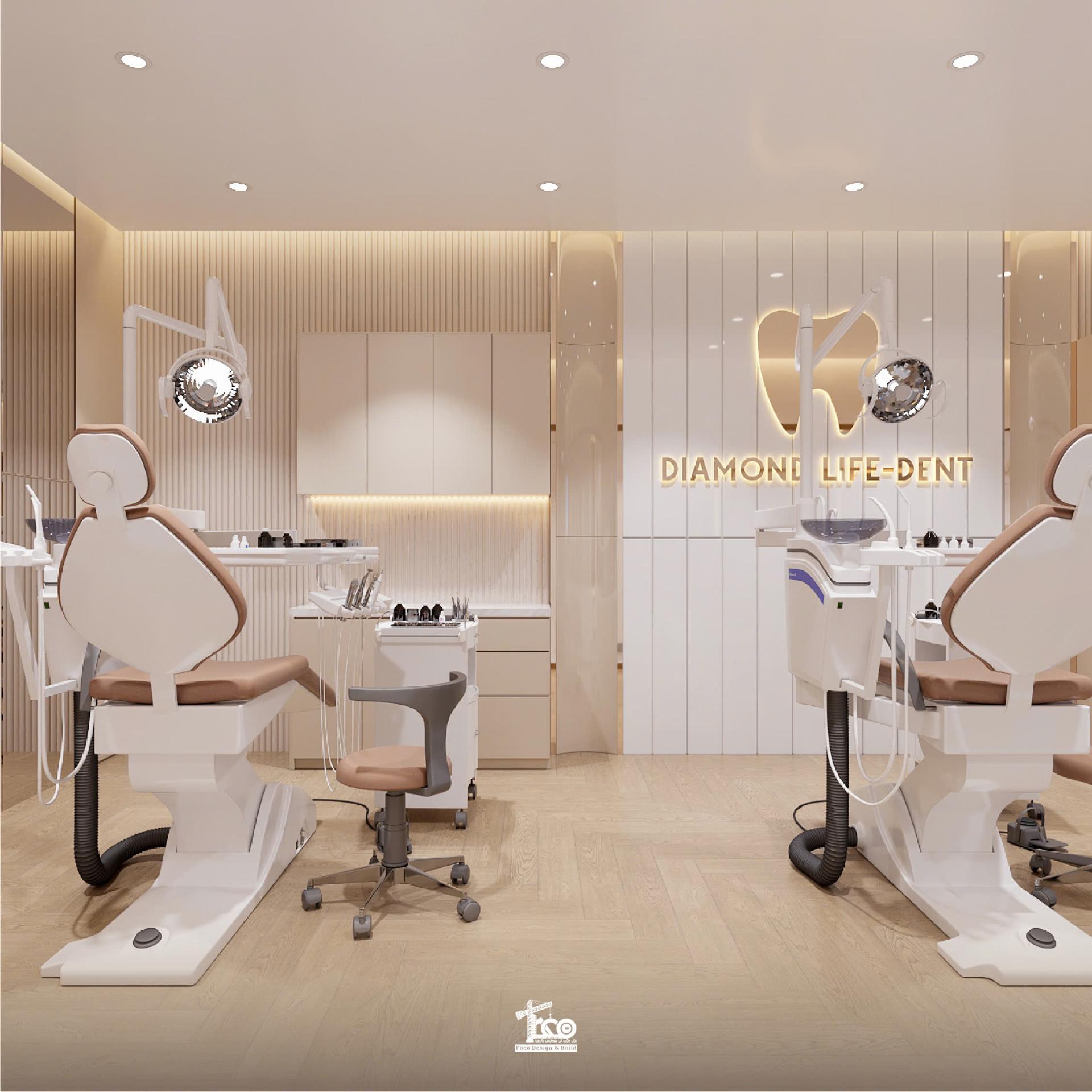 Khu vực điều trị nha khoa Diamond Life-Dent được thiết kế khoa học Khu vực điều trị nha khoa Diamond Life-Dent được thiết kế khoa học