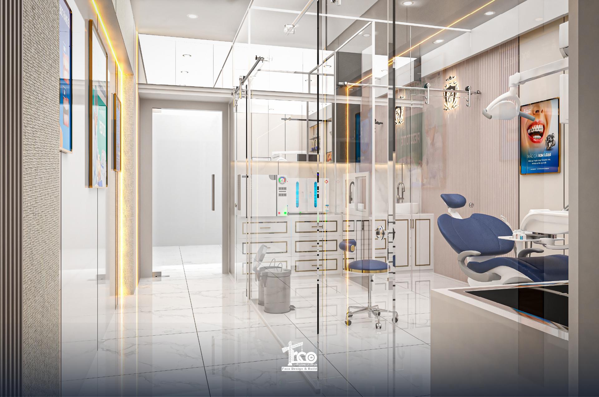 Phòng khám nha khoa với vật liệu hiện đại, thoáng đãng Phòng khám nha khoa với vật liệu hiện đại, thoáng đãng