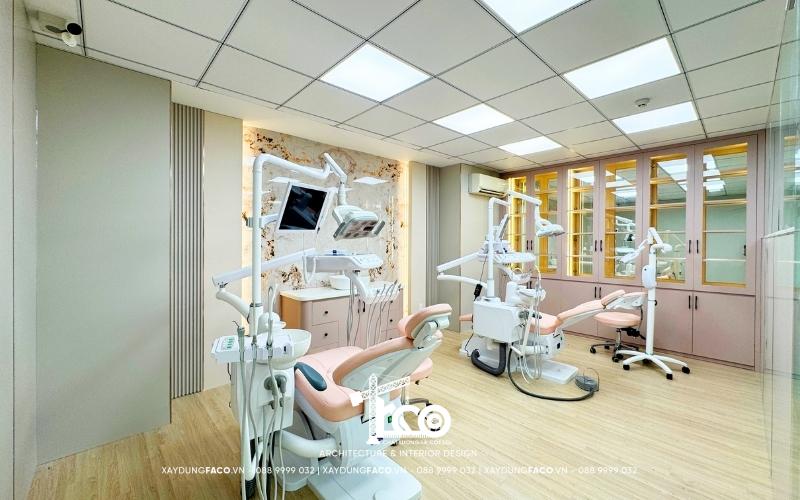 Giải pháp thiết kế phòng khám răng diện tích nhỏ tối ưu hóa không gian của Faco
