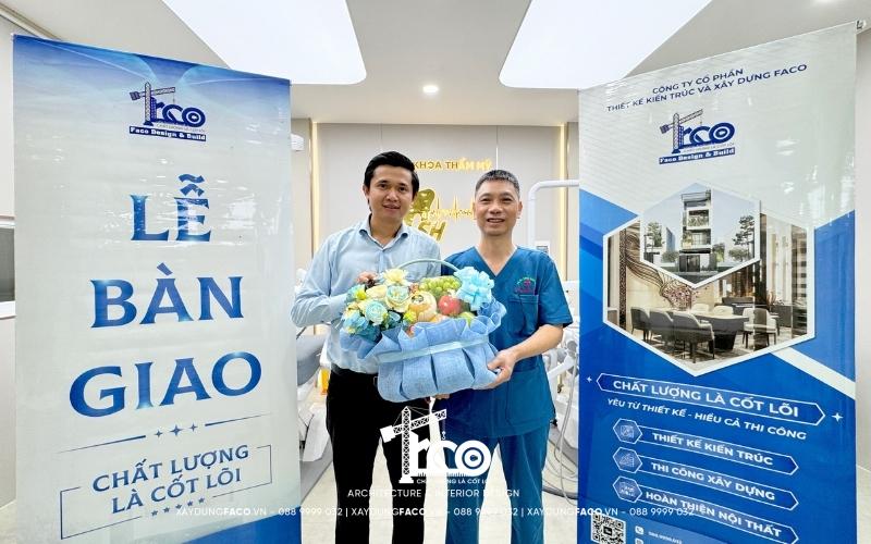 Xây Dựng Faco thực hiện khảo sát hiện trạng và trực tiếp thi công hoàn thiện phòng khám nha khoa trọn gói