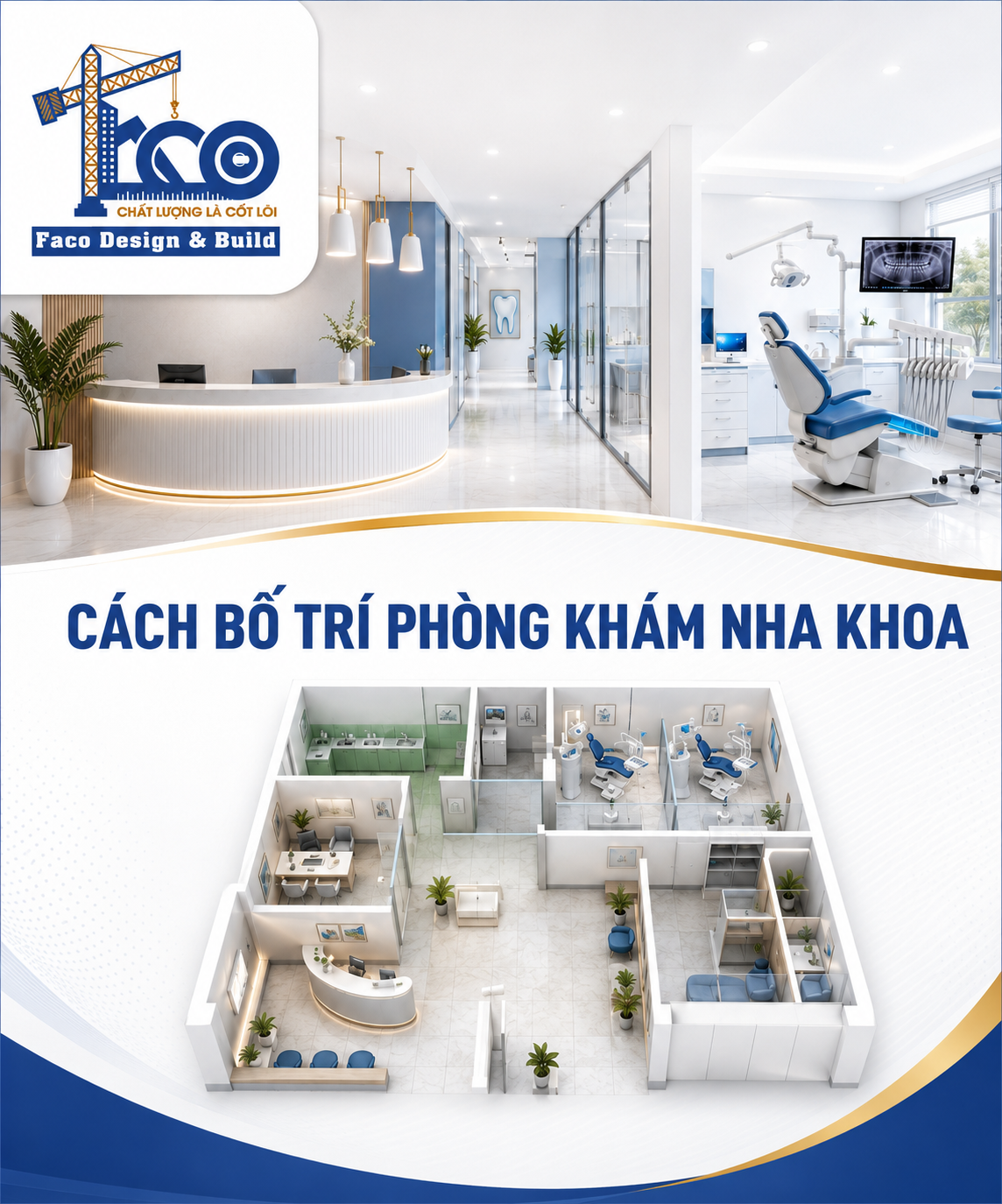 Cách bố trí phòng khám nha khoa đạt chuẩn