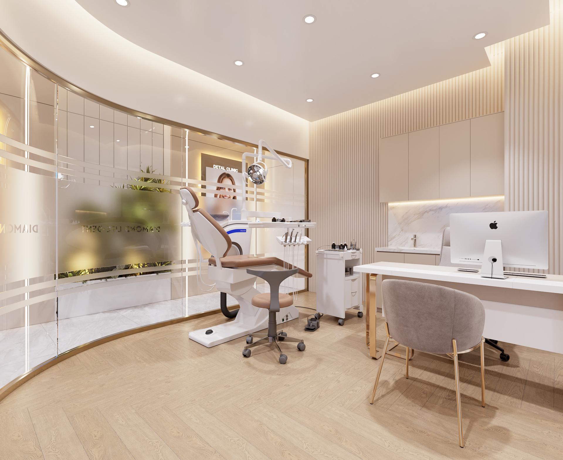 Phòng điều trị nha khoa kết hợp bàn tư vấn trực tiếp đảm bảo sự riêng tư cho khách hàng Phòng điều trị nha khoa kết hợp bàn tư vấn trực tiếp đảm bảo sự riêng tư cho khách hàng