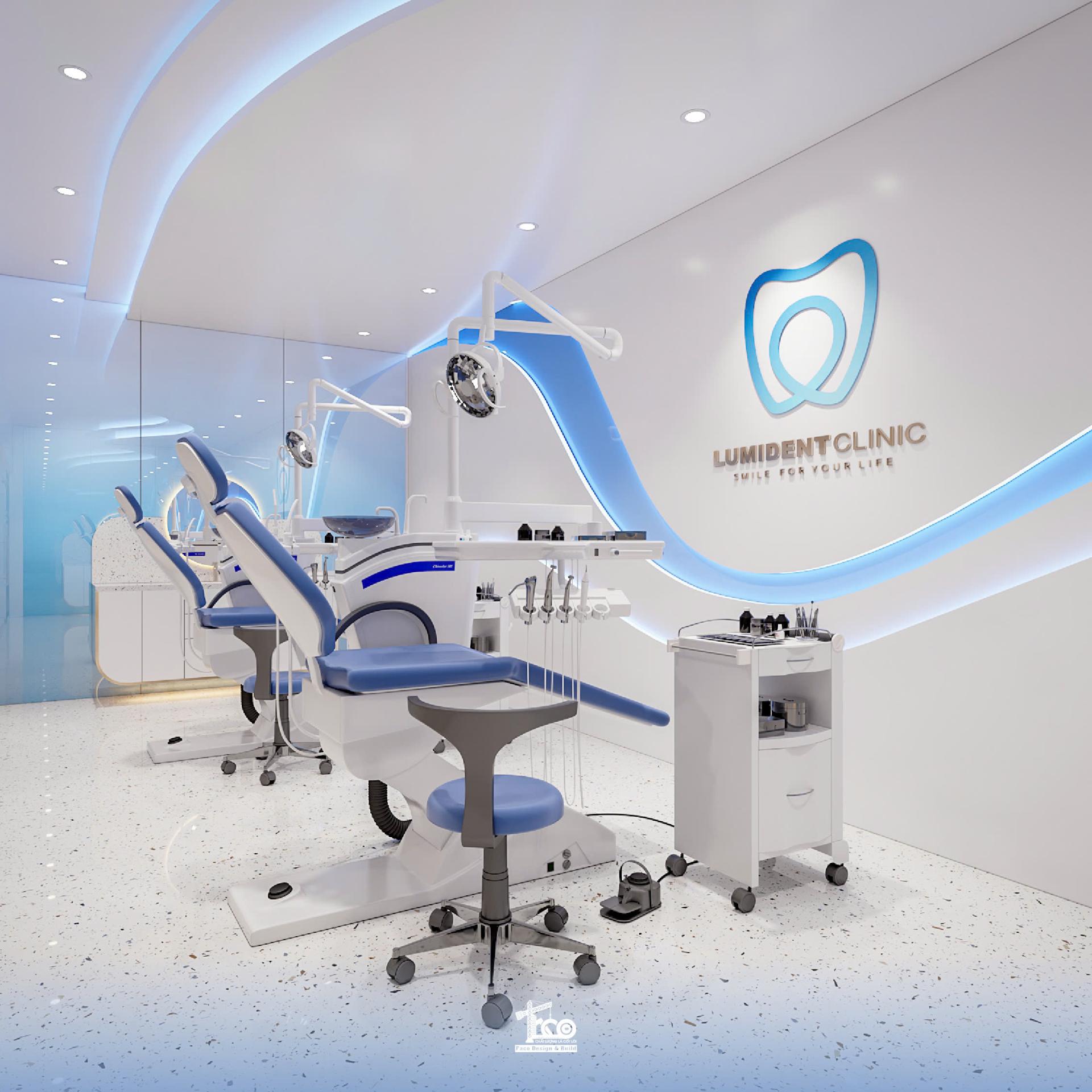 Các ghế nha được thiết kế và bố trí khoảng cách chuẩn Các ghế nha được thiết kế và bố trí khoảng cách chuẩn