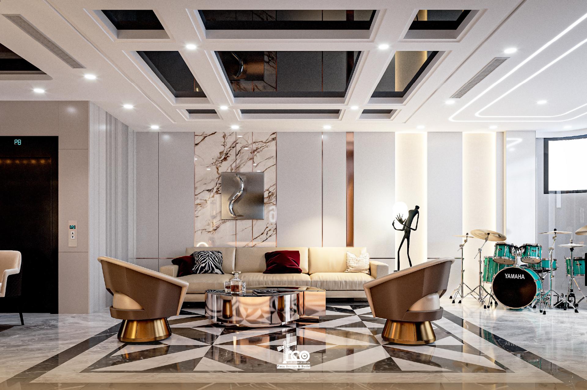 Bộ sofa phòng khách làm điểm nhấn Bộ sofa phòng khách làm điểm nhấn