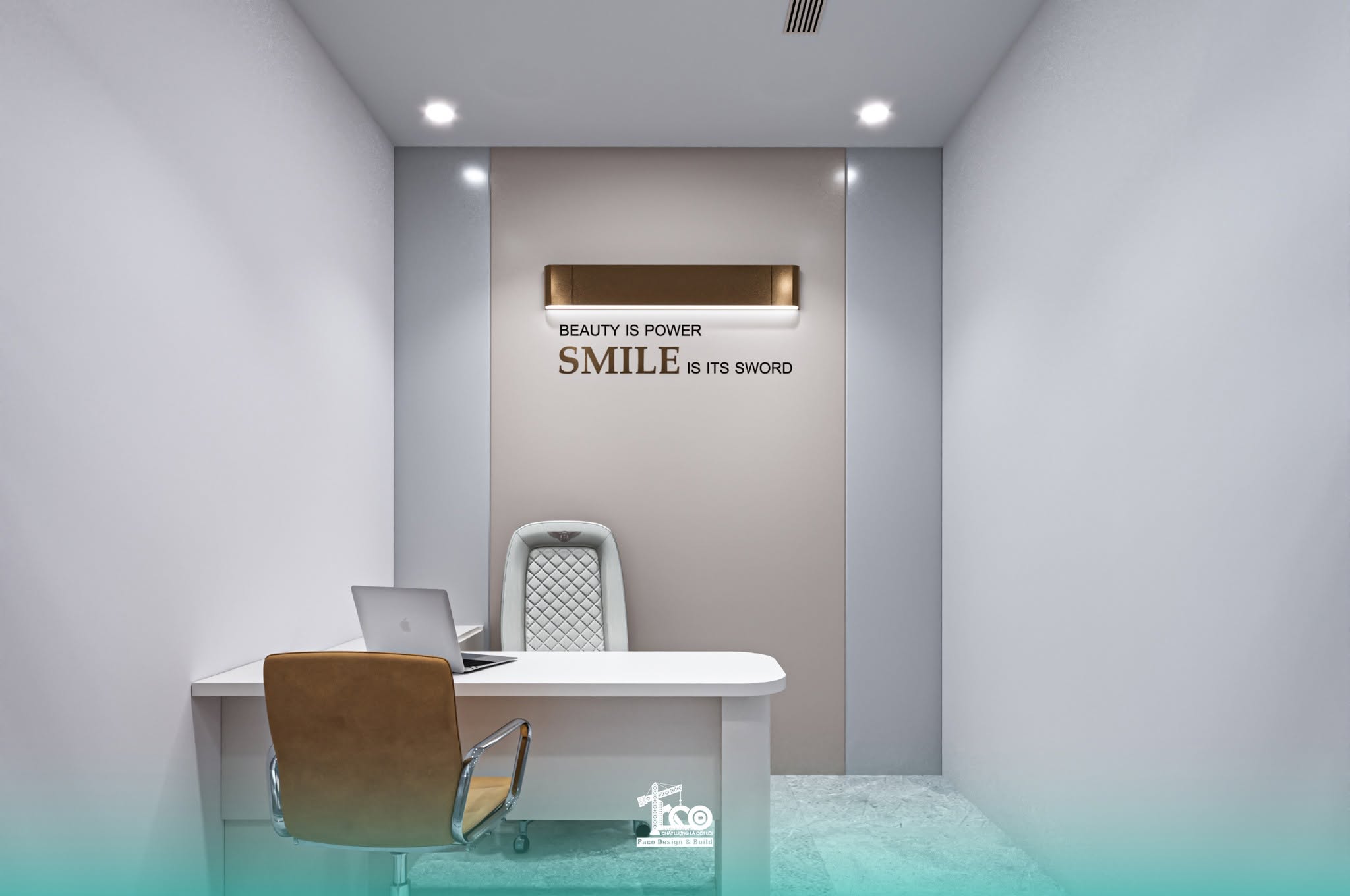 Thiết Kế Thi Công Văn Phòng Happy Nose – Không Gian Làm Việc Hiện Đại, Tối Ưu Công Năng Phòng giám đốc tối giản nhưng sang trọng