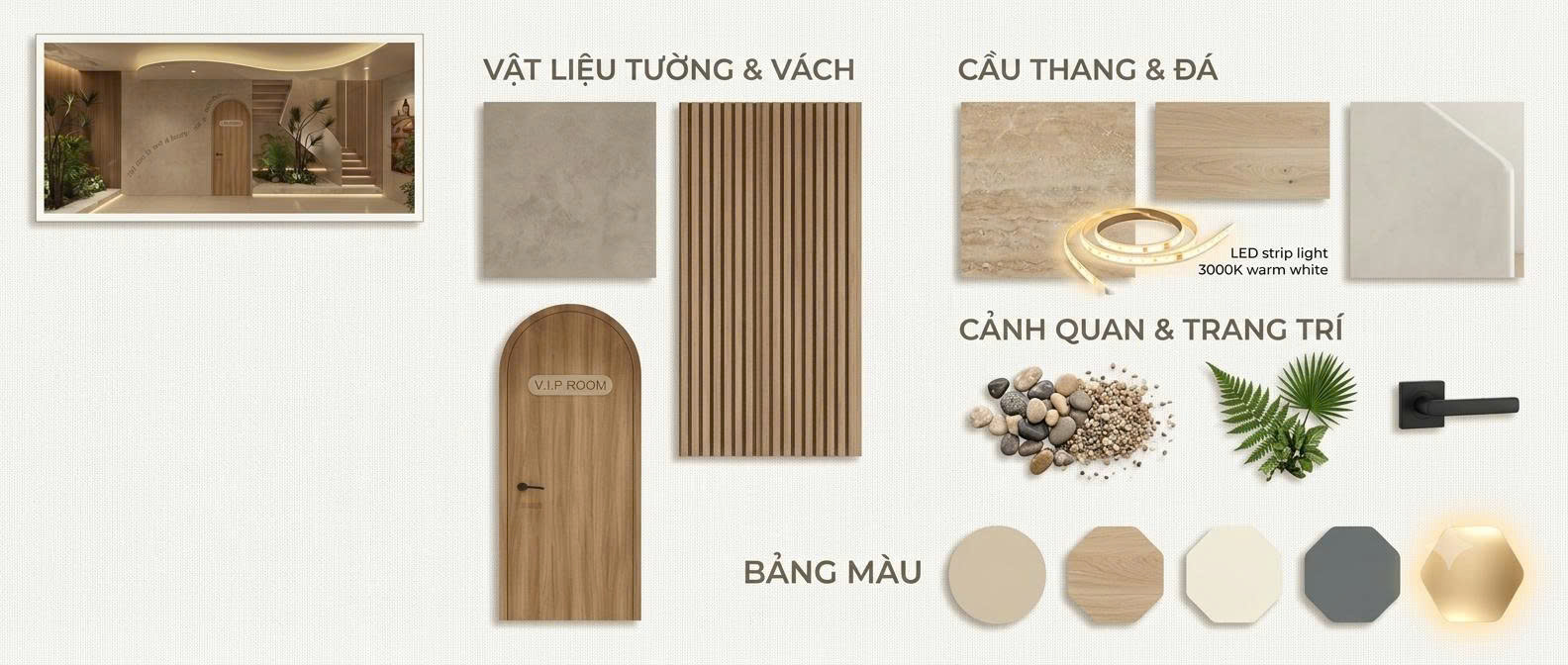 Review Thiết Kế 3D Aura Sanctuary Spa – Dòng Chảy Chữa Lành Nơi Không Gian Tĩnh Lặng Bài toán vật liệu cho spa Aura Sanctuary