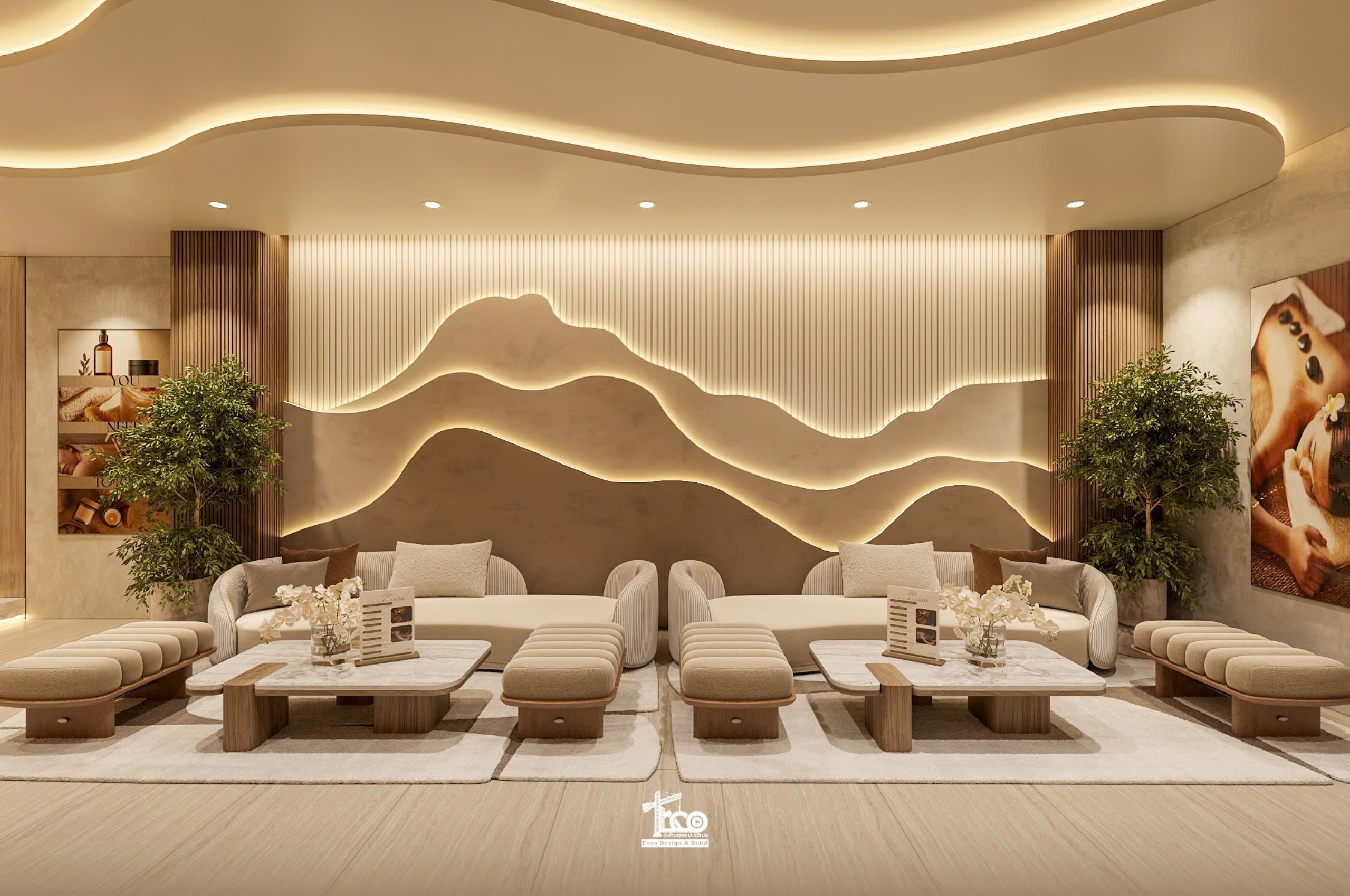 Review Thiết Kế 3D Aura Sanctuary Spa – Dòng Chảy Chữa Lành Nơi Không Gian Tĩnh Lặng Aura Sanctuary Spa