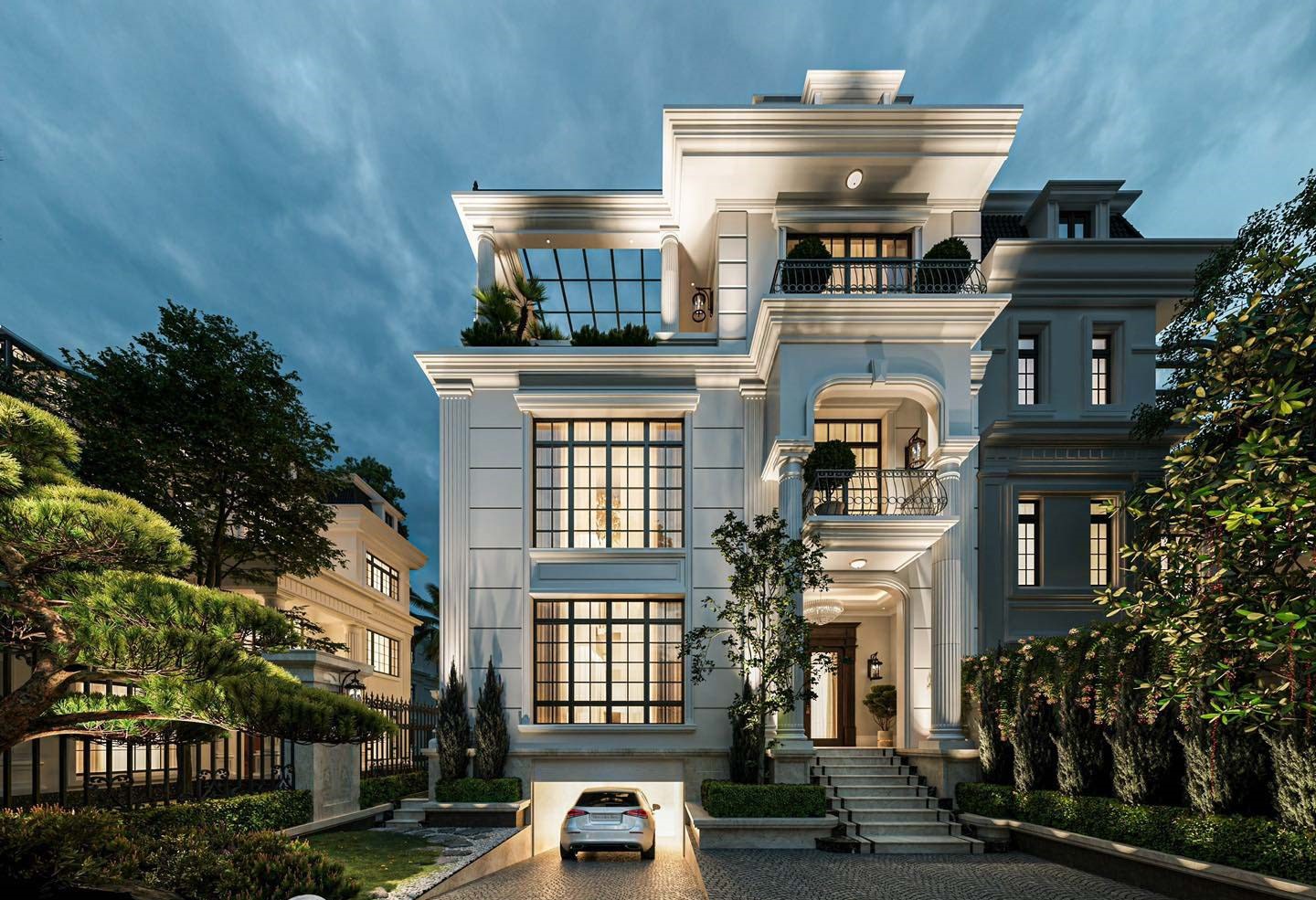 Top 10+ Lỗi Sai Phong Thủy Thường Gặp Trong Biệt Thự Và Gợi Ý Cách Khắc Phục Chú ý cửa trước biệt thự không được nhìn thẳng ra cửa sau