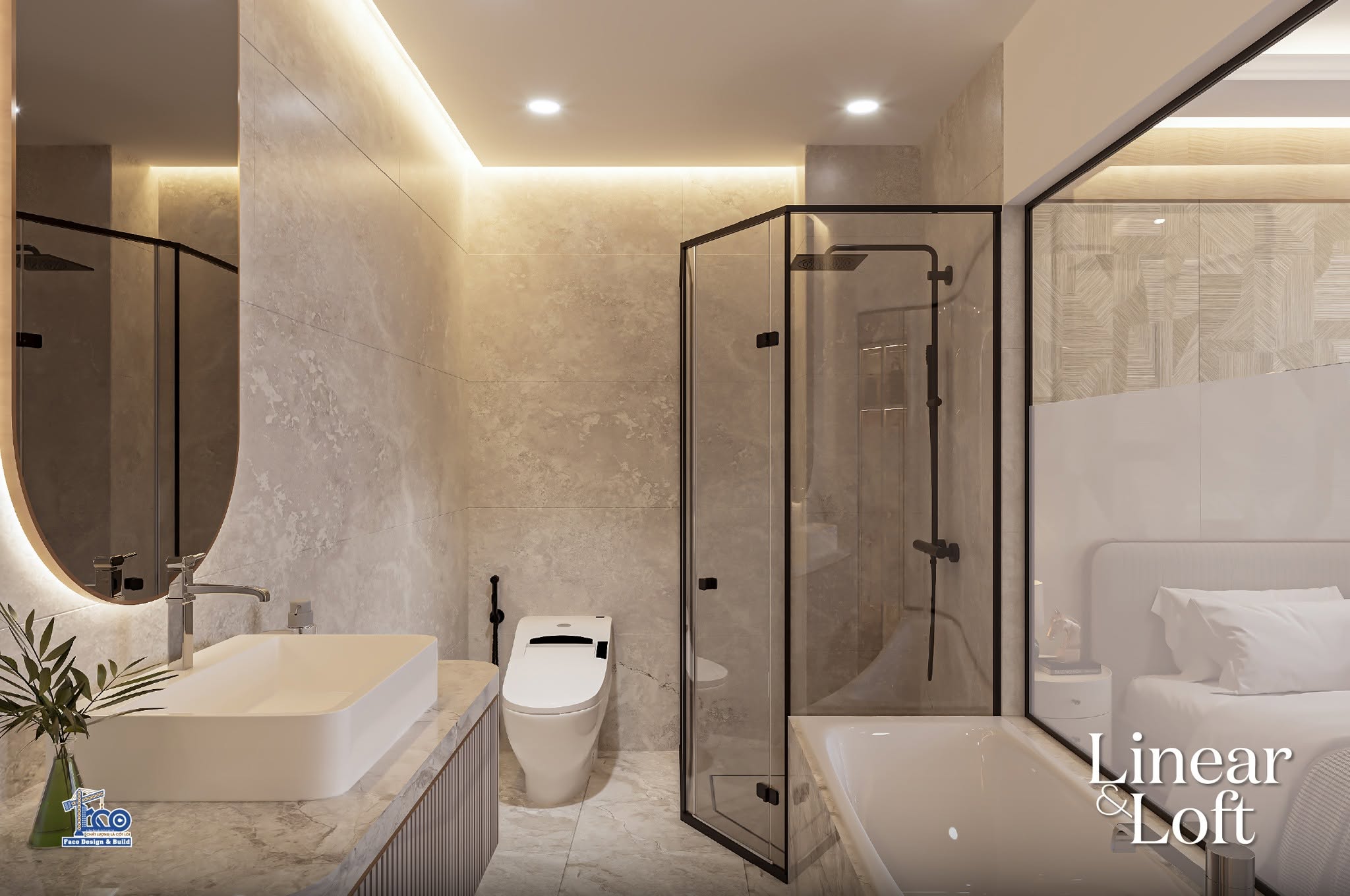 Linear & Loft – Nội Thất Nhà Phố Đà Lạt Sang Trọng, Tinh Tế Nội thất nhà hiện đại